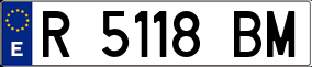 Trailer License Plate